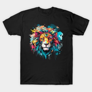 painted Lion Faces T-Shirt